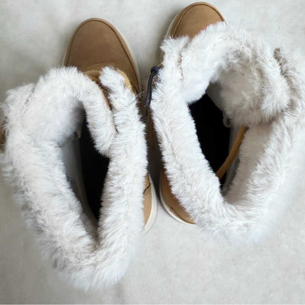 Sorel Lennox Lace Cozy WP Boots Geo Yellow Curry 7.5 Waterproof Insulated - Picture 8 of 14